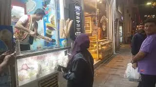 ICE CREAM MAN IN TAKSIM SQUARE ISTANBUL