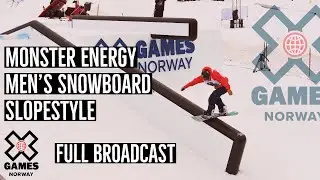 Monster Energy Men’s Snowboard Slopestyle: FULL BROADCAST | X Games Norway 2020