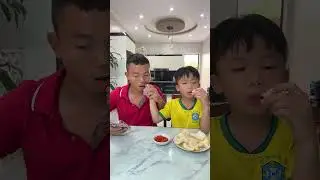 He thinks his fingers are french fries 😅🤣 Thoc TV