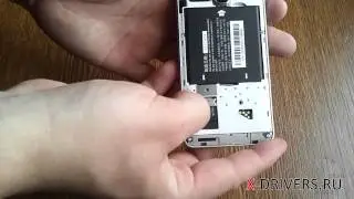 Как вставить SIM-карту в Alcatel One Touch Star (X-DRIVERS.RU)