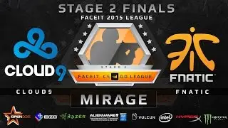 Cloud9 vs Fnatic - SEMIFINAL - Map 1 - Mirage (FACEIT Stage 2 Finals)