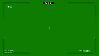 Free Video 4K Camera CCTV Clean Realistic Green Screen Surveillance Camera Layout ROYALTY-FREE