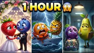 AI FRUIT STORIES COMPILATION 🍎 1 HOUR
