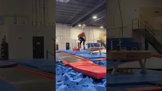 TRYING A NEW GYMNASTICS SKILL! #shorts