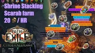 [POE 3.29] Shrine stacking scarab farm - 20D/HR
