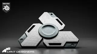 NH30 _ how to model this Hand Spinner design in blender _ blender modeling