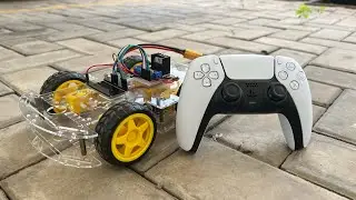 PS5 controller RC car - full demo part 1 #hashincludeelectronics #ps5 #esp32