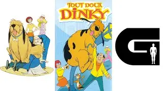 Geeklye Tout Doux Dinky Dessin animé FR culte Vintage Gros Chien Gentil