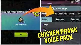HOW TO GET CHICKEN PRANK VOICE PACK IN PUBG MOBILE | CHICKEN VOICE PUBG MOBILE