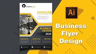 Illustrator CC Tutorial | Graphic Design | Business Flyer Design