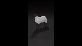 Blender - Low Poly Sheep Speed Modeling