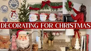 CHRISTMAS KITCHEN DECORATING 2025 | Christmas Home Decorating Ideas | Decorate with me for Christmas