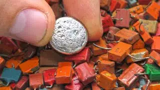 Серебро 99% из 137 грамм КЛС конденсаторов