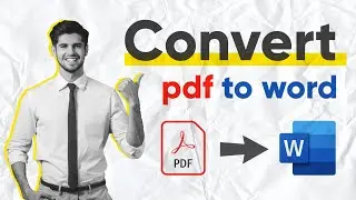 How to convert pdf to word document | convert pdf to docx file format | convert pdf online