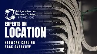 Network Cabling Installation Example and Overview of Cabinet with BridgeCable.com / Data Wiring