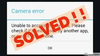 How to fix Camera error|Unable to access the camera in google duo