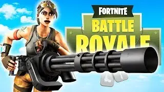 PRUEBO LA MINIGUN EN FORTNITE