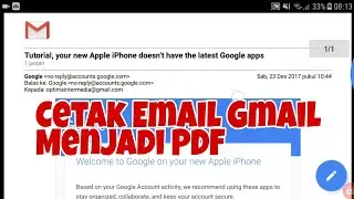 Merubah Email Gmail Menjadi Pdf