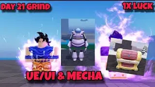 Grinding UI/UE & Mecha With +1 Luck (Day 21 Grind) | Dragon Blox