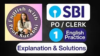 SBI PO Clerk Banking Exams English Practice - Part 1