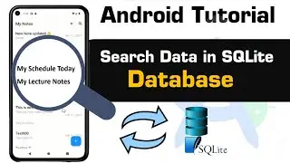 How to search through data in SQLite database & Recycler in android