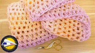 Crochet | Snood XXL simple et rapide | Brides