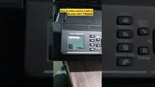 how to enter maintenance mode in Brother MFC T920W