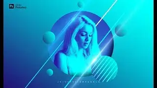 Geometric Shape Effect  Photoshop Tutorial by Ju Joy Design Bangla