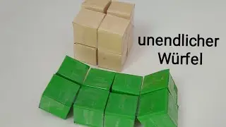Unendlichen Würfel selber basteln ❤️