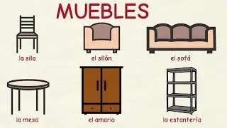 Learn Spanish: Furniture and household (basic level)