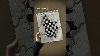 illusion doodle tutorial 😻 Day 59 #shorts #doodlewithnadia #art #doodle