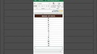 MAGIC In Excel By EXCELZONE #EXCELZONESHORTS #Shorts