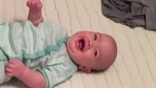 Baby Penn Won't Stop Laughing. Hilarious!