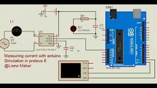how to make Acs712 current sensor circuit diagram and simulation in proteus 8 | Liono Maker