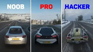 NOOB vs PRO vs HACKER - Forza Horizon 4