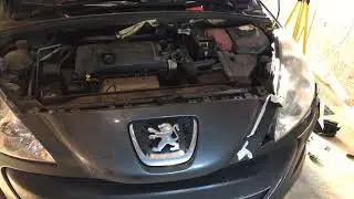 Снять фару бампер Peugeot 308