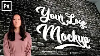 Brick Wall Logo Mockup Tutorial in Adobe Photoshop