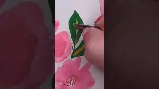 paint easy flowers with me #art #watercolor