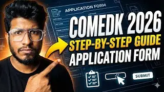 Step-by-Step Guide for COMEDK Registration | How to fill the Application form for COMEDK 2026