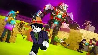 DUNIA ROBLOX KENA SERANG DENGAN ROBOT!!(BUILD AND SURVIVE)