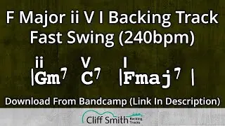 F Major - Fast ii V I Backing Track - 2 5 1 (240bpm)