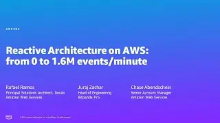 AWS Summit Berlin 2023: Reactive Architecture on AWS: from 0 to 1.6M events/minute