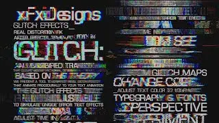 GLITCH TEXT EFFECTS TOOLKIT +30 TITLE ANIMATION PRESETS ► [ AFTER EFFECTS TEMPLATES ]