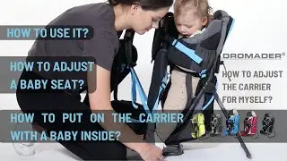 How to adjust the carrier for myself? | Dromader Baby Carrier Instructions