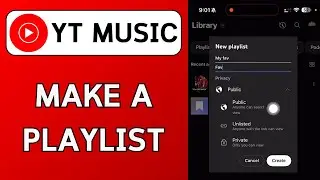 How To Make a Playlist On YouTube Music (Simple)