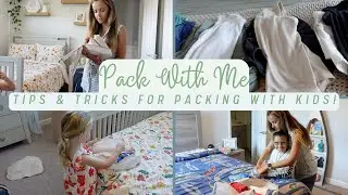 PACK WITH ME | TIPS AND TRICKS FOR PACKING WITH KIDS | USING PACKING CUBES FOR THE FIRST TIME!