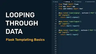 Flask Templating Basics - Looping Through Data