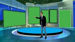 3d News Studio background|Green Screen studio background|