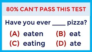 English Grammar Test 📖 | 80% Can't Pass This Quiz ✍️
