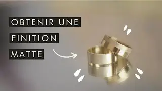 Comment obtenir une finition matte sur ses bijoux ? (test de la brossette à matter)